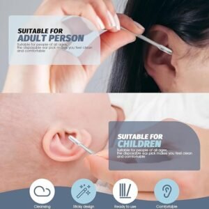 24 Pcs Sticky Earwax Cleaner Disposable Ear Cleaning Sticks Adhesive Earwax Removal Tool for Personal Hygiene - Image 4