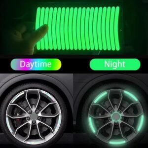 20 Pcs Reflective Tyre Sticker Car Wheel Rim Reflective Stickers Safety Reflective Strips for Cars Bikes Night Visibility - Image 7