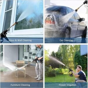 High Pressure Car Washing Gun Double Battery Portable Cordless Car Pressure Washer Water Gun for Car Cleaning Garden Watering - Image 3