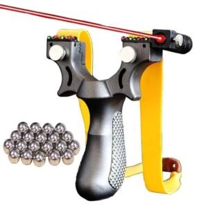 Laser Slingshot Professional Metal Slingshot with Laser Aiming Support Outdoor Target Practice Slingshot - Image 4
