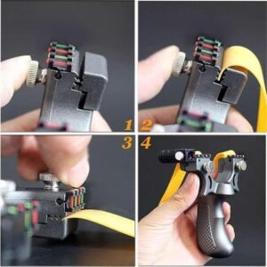 Laser Slingshot Professional Metal Slingshot with Laser Aiming Support Outdoor Target Practice Slingshot - Image 5