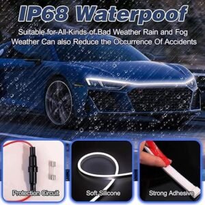 Car Hood Light LED Engine Bay Light Strip Waterproof Under Hood Light for Car Engine Compartment Illumination - Image 3