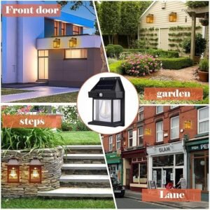 Solar Wall Bulb Light Outdoor Solar Powered LED Bulb Lamp Waterproof Garden Wall Light for Outdoor Decoration - Image 5