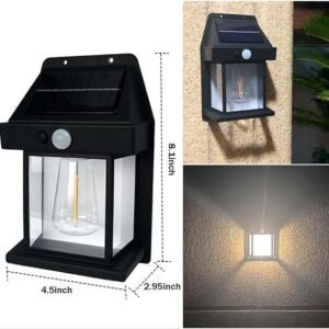 Solar Wall Bulb Light Outdoor Solar Powered LED Bulb Lamp Waterproof Garden Wall Light for Outdoor Decoration - Image 8