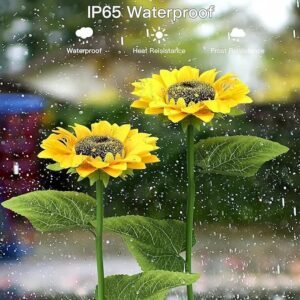 Solar Sunflower Light Garden Decorative Solar LED Flower Light for Lawn Pathway Garden Decoration - Image 5