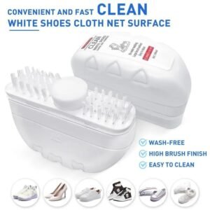 2 In 1 Shoe Cleaning Brush Double Sided Shoe Brush for Cleaning Sneakers Boots and Footwear with Built In Scrubber - Image 4