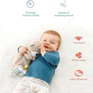 Breathing Teddy Bear Plush Toy Soft Breathing Teddy Sleep Companion with Calming Motion and Gentle Light for Kids Comfort and Relaxation - Image 5