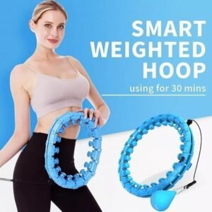 Hula Hoop Fitness Exercise Hoop Adjustable Weighted Hula Hoop for Waist Exercise Home Workout and Fitness Training - Image 5