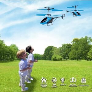 Flying Helicopter Toy Infrared Controlled Flying Helicopter Toy with LED Lights for Kids Indoor Outdoor Play - Image 9