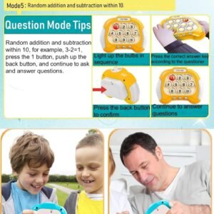 Puzzle Pop Light Up Game Interactive Electronic Puzzle Game with Light Effects Brain Teaser Game for Kids and Adults - Image 7