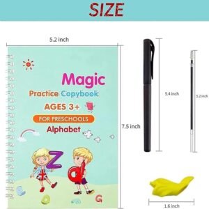 10 Refill Sank Magic Book Reusable Magic Practice Copybook with Refill Pages for Kids Handwriting Practice and Learning - Image 3