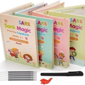 10 Refill Sank Magic Book Reusable Magic Practice Copybook with Refill Pages for Kids Handwriting Practice and Learning - Image 8
