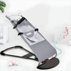 Baby Bouncer Infant Rocking Chair Baby Bouncing Seat with Soft Cushion Support for Comfort and Playtime - Image 3