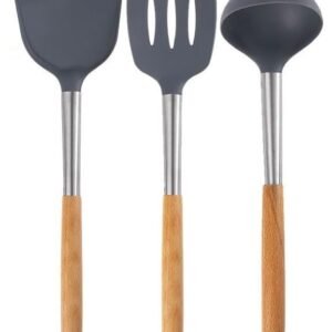 Silicone Spatula Set for Kitchen Heat Resistant Non Stick Cooking Spatulas for Baking Mixing and Cooking - Image 1