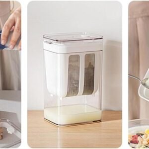 Yogurt Strainer 1400 ML Greek Yogurt Maker Straining Container with Fine Mesh Filter for Homemade Yogurt Cheese and Food Straining Kitchen Tool - Image 3