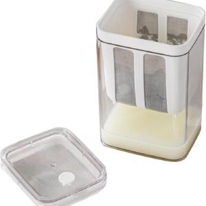 Yogurt Strainer 1400 ML Greek Yogurt Maker Straining Container with Fine Mesh Filter for Homemade Yogurt Cheese and Food Straining Kitchen Tool - Image 4