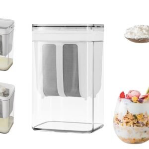 Yogurt Strainer 1400 ML Greek Yogurt Maker Straining Container with Fine Mesh Filter for Homemade Yogurt Cheese and Food Straining Kitchen Tool - Image 1