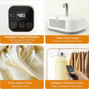 Portable Electric Cloth Dryer Foldable Laundry Dryer Machine for Quick Drying Clothes Indoors and Travel Use - Image 6