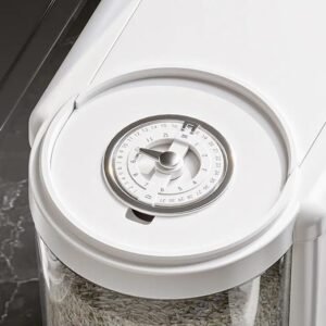 Rice Dispenser Grain Storage Container Food Dispenser Large Capacity Airtight Rice Storage Box for Kitchen Grain Rice Cereal Beans Storage Organizer for Home Kitchen - Image 7