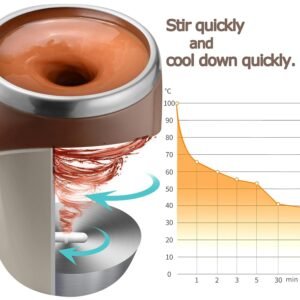 Automatic Magnetic Stirring Coffee Cup Smart Self Mixing Mug Magnetic Stir Technology Coffee Mixing Cup - Image 6