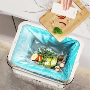 Acrylic Dustbin Transparent Waste Bin Modern Plastic Garbage Bin for Home Office Bathroom Kitchen Trash Storage Container - Image 2