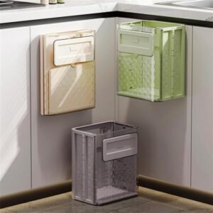 Acrylic Dustbin Transparent Waste Bin Modern Plastic Garbage Bin for Home Office Bathroom Kitchen Trash Storage Container - Image 6
