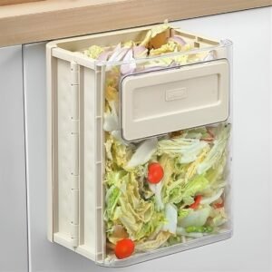 Acrylic Dustbin Transparent Waste Bin Modern Plastic Garbage Bin for Home Office Bathroom Kitchen Trash Storage Container - Image 7