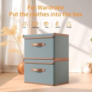 Storage Box with Lid Multipurpose Plastic Storage Organizer Container for Clothes Toys Kitchen and Household Items - Image 3