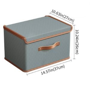 Storage Box with Lid Multipurpose Plastic Storage Organizer Container for Clothes Toys Kitchen and Household Items - Image 1