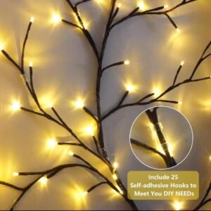 LED Vines Tree Light Decorative Wall Vine Lights with Warm LED Lighting for Bedroom Living Room Wall Decor and Ambient Lighting - Image 5