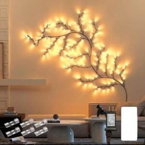 LED Vines Tree Light Decorative Wall Vine Lights with Warm LED Lighting for Bedroom Living Room Wall Decor and Ambient Lighting - Image 1