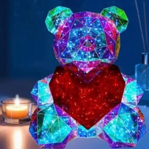 Glowing Teddy Bear Night Light LED Plush Teddy Lamp Soft Toy Night Lamp for Kids Bedroom Decoration and Night Comfort - Image 5
