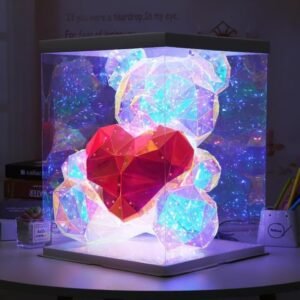 Glowing Teddy Bear Night Light LED Plush Teddy Lamp Soft Toy Night Lamp for Kids Bedroom Decoration and Night Comfort - Image 8