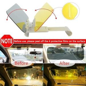 Car HD Visor Anti Glare Sun Visor for Car Windshield Day Night Driving Sun Glare Protection Visor for Safe Driving - Image 2