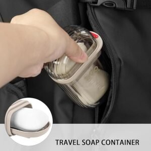 Transparent Travel Soap Case Portable Soap Holder Leakproof Soap Container for Travel Camping and Bathroom Storage - Image 5