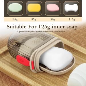 Transparent Travel Soap Case Portable Soap Holder Leakproof Soap Container for Travel Camping and Bathroom Storage - Image 6